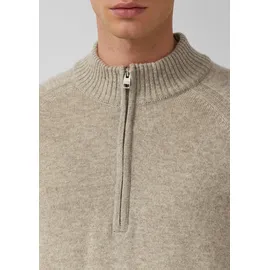 s.Oliver Strickpullover mit Troyer-Kragen Beige XL