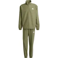 adidas Sportswear Basic 3-Streifen Woven Herren Jogginganzug, grün - 2XL
