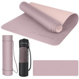 EliteAthlete Yogamatte - Sportmatte - Fitnessmatte - Yoga Matte - 183x61x0.6 cm altrosa 0.6 MM