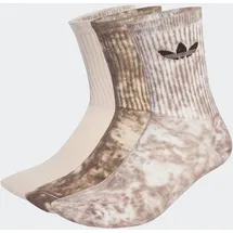 adidas Tie Dye Crew Sportsocken 3er Pack Braun L (43-45)