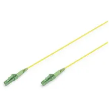Digitus DK-2933-03-APC-SX Glasfaser LWL Anschlusskabel 3m Gelb [1x LC/APC 8°-Stecker, LC APC-Stecker - 1x LC APC-Stecker, LC/APC