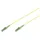 Digitus DK-2933-03-APC-SX Glasfaser LWL Anschlusskabel 3m Gelb [1x LC/APC 8°-Stecker, LC APC-Stecker - 1x LC APC-Stecker, LC/APC