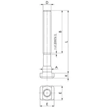 AMF T-Nutenstein Nr.508L M 6x 8 lange Form