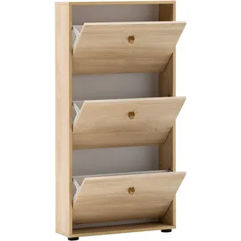 Tchibo Flora 59,8 x 122 x 19,5 cm Eiche Nachbildung / schwarz