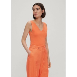 s.Oliver BLACK LABEL Pullunder Top mit Crêpestruktur orange 36s.Oliver