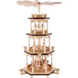 Richard Glässer GmbH Seiffen Richard Glässer 01373 Pyramide, Christi Geburt Höhe 54 cm