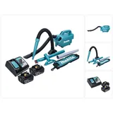 Makita DCL 184 RT Akku Staubsauger 18 V 54 mbar 0,5 l + 2x Akku 5,0 Ah + Ladegerät