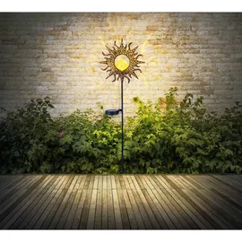 GLOBO Solarleuchte Metall 24,2 cm x 81,5 cm 1 Stück rostfarben