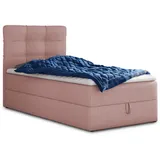 Sofnet Boxspringbett Best Mini mit Bettkasten und Matratzentopper - Topper, - 90 x 200 - Pink, Textil, H3, Rechteckig, 90x200 cm, Schlafzimmer, Betten, Boxspringbetten