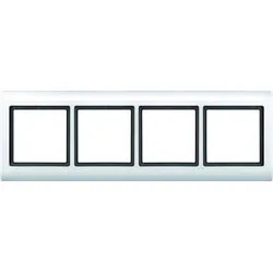 Merten Rahmen 4-fach polarweiß glänzend Kst für GEB-K AQUADESIGN 400419