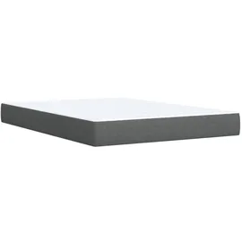 vidaXL Boxspringbett 140 x 200 cm Dunkelgrau