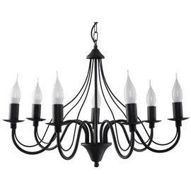 Sollux Minerwa 7-flg. 7xE14 60 cm schwarz