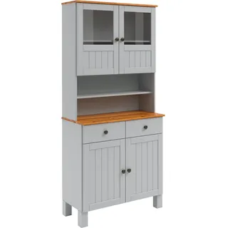 Home Affaire Küchenbuffet »Alby2«, Mit Metallgriffen, Breite 85 cm grau