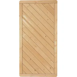 Tetzner & Jentzsch Sichtschutzelement Classic Diagonal 90 x 180 cm Grün/Holz