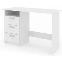 Vicco Schreibtisch MEIKO Weiß Arbeitstisch Bürotisch Regal PC Tisch Schubladen