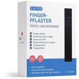 Flexeo Fingerpflaster 2 cm x 12 cm Schwarz 50 St.