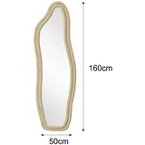 WoodenAura Standspiegel, Gelb, Glas, 50x160x3 cm, Spiegel, Standspiegel