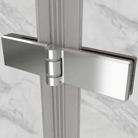 i-flair Lena Duschtür mit Falttür 80 x 195 cm 6 mm Sicherheitsglas
