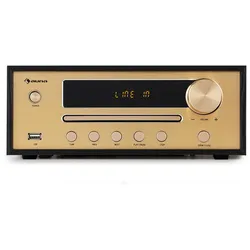 Berklee HiFi Stereo System BT Stereo-Lautsprecher UKW MP3 USB Line-In Schwarz