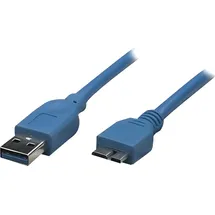 TECHLY USB-A auf Micro USB 2 m Blau