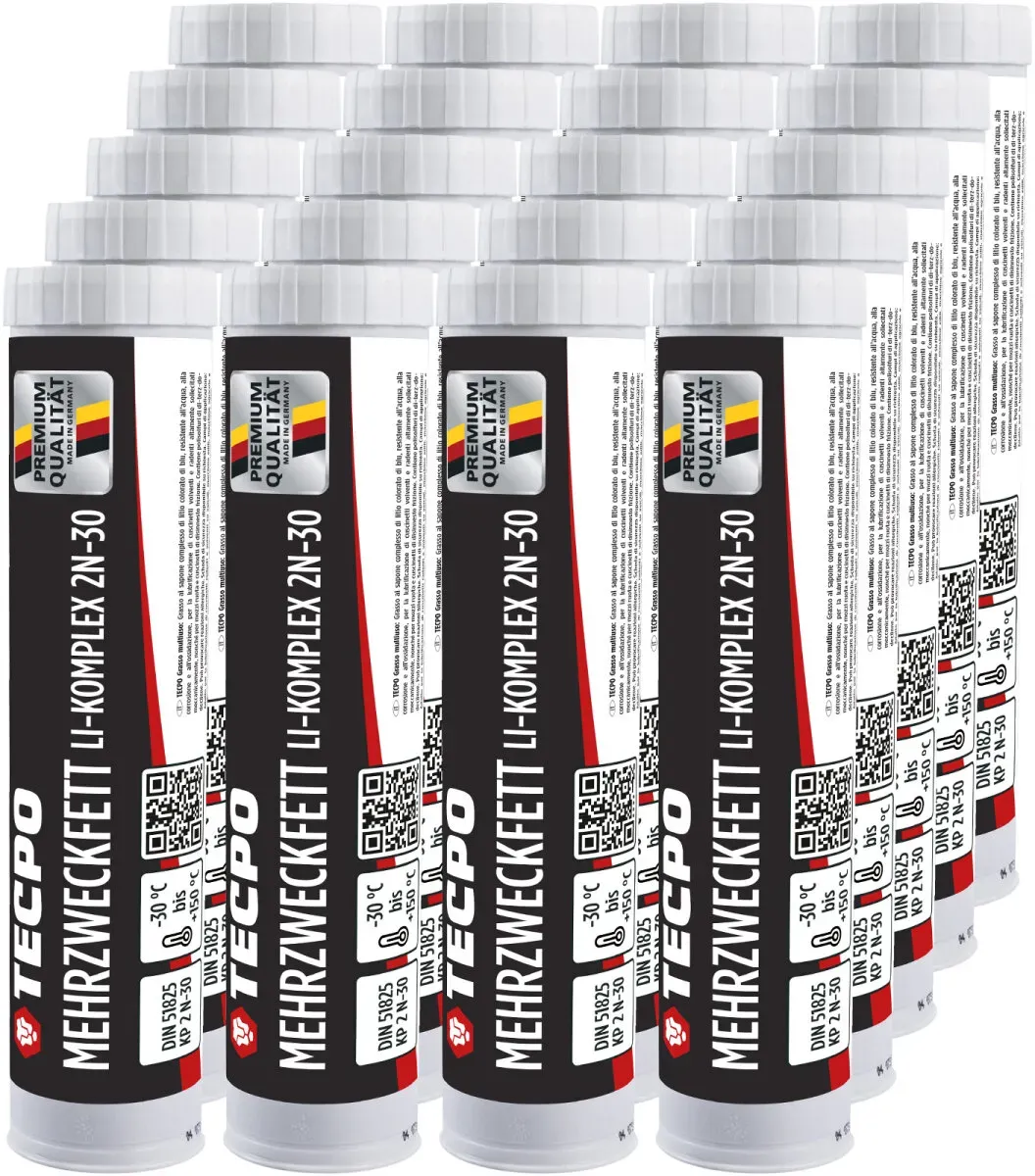 TECPO Mehrzweckfett 20x400g Hochleistungs Li-Komplex Schmierfett KP...