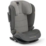 Inglesina Cartesio i-Size Autositz, Isofix, für Kinder von ca. 3 bis 12 Jahren, von 100 bis 150 cm, Stone Grey