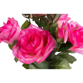 Botanic-Haus Kunstblume Rosenbusch bunt