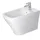 Duravit DuraStyle 37x63cm, m HL, ÜL, Hahnlochbank, Weiß