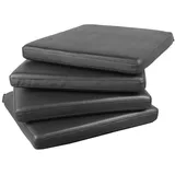 Sedex 2x Sitzpolster LARISSA Kunstleder Schwarz