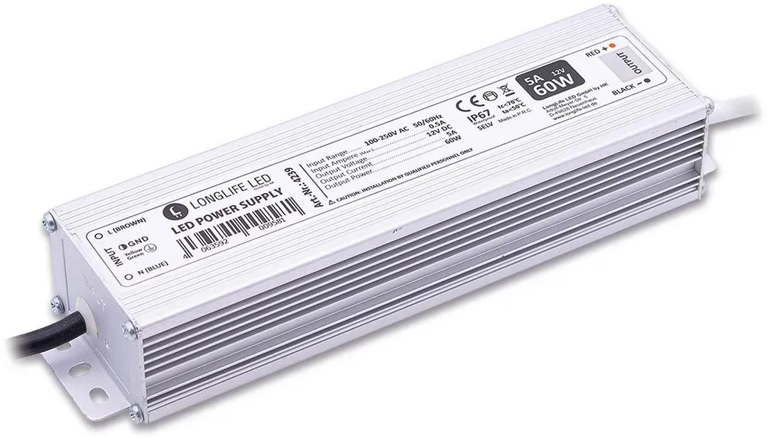 LED Netzteil 150W 12V 12.5A IP67 LongLife LED JLV-12150KA-L Schaltnetzteil Konst...