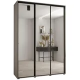 möbel kryspol Schwebetürenschrank Dakota 180 x 235,2 x 45 cm Schwarz