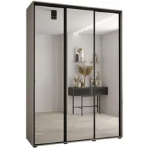 möbel kryspol Schwebetürenschrank Dakota 180 x 235,2 x 45 cm Schwarz