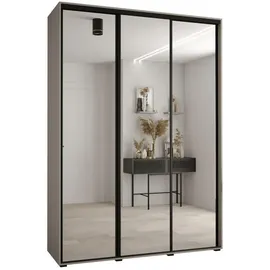 möbel kryspol Schwebetürenschrank Dakota 180 x 235,2 x 45 cm Schwarz