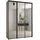 möbel kryspol Schwebetürenschrank Dakota 180 x 235,2 x 45 cm Schwarz
