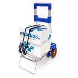 Relaxdays Transport Trolley blau
