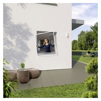 Primaster Fliegenschutz-Fenster 130 x 150 cm schwarz/weiß kürzbar