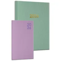 LINGEN Buchkalender-Set: Buchkalender & Wochenplaner 2026 grün/flieder