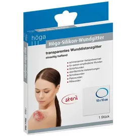 HÖGA-PHARM G.Höcherl Höga-Silikon-Wundgitter 10x10xm eins.haftend trans