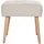 miliboo Niedriger Hocker Stoff 46 x 46 x 46 cm Beige