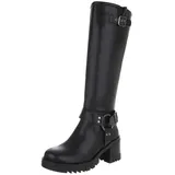 Ital-Design High Heel in Schwarz und Silber | Gr.: 38