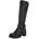 High Heel in Schwarz und Silber Gr 38