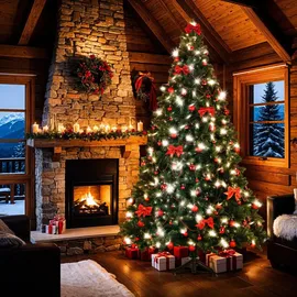 Tectake tectake® Weihnachtsbaum, Prancer, Spritzgussnadeln - 230 cm