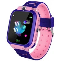 Smartwatch Kinder Mädchen Jungen für Android iOS SOS Fitnessuhr Pulsuhr Rosa S4