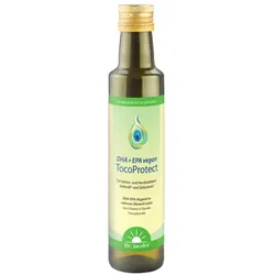 DHA + EPA vegan TocoProtect 250 ml Algenöl Olivenöl Omega-3