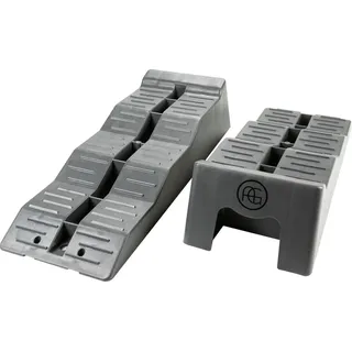 AG Automotive Level Up Auffahrkeile 20 cm x 13 cm x 57 cm Grau