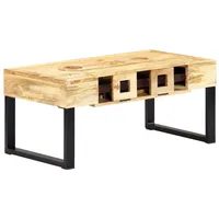 VidaXL Couchtisch Kassettenstil 100×52×45 cm Massivholz Mango