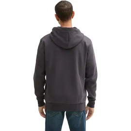 Tom Tailor Basic Sweatjacke Grau/Schwarz 3XL