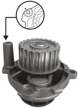 AIRTEX Wasserpumpe 1703 für VW