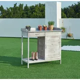 casa.pro Pflanztisch Aliano 98 x 48 x 94 cm grau