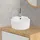 luxebath Eckwaschbecken Rund 45 x 36 cm